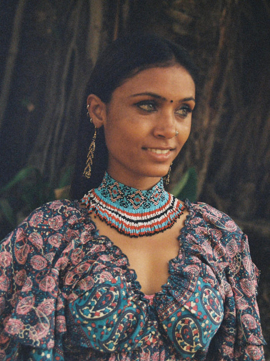 Kalma Kalbeliya Beaded Choker
